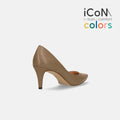 30%OFF：iCoN COLORS：ポインテッドトゥ スムース パンプス（C76533）ダークグレージュ/mamian（マミアン）