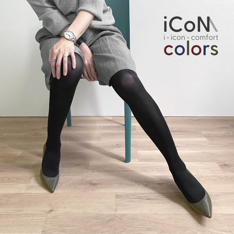 2024AW：iCoN COLORS：ポインテッドトゥ スムース パンプス（C76533）カーキ/mamian（マミアン）