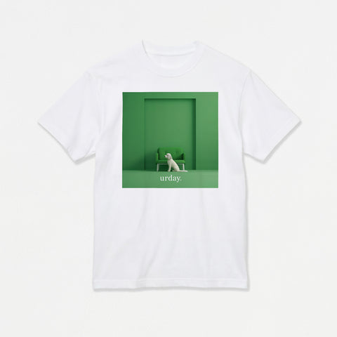 予約：urday【Animal／White Dog／G】フォトTシャツ（9964655）ホワイト/urday（マミアン）