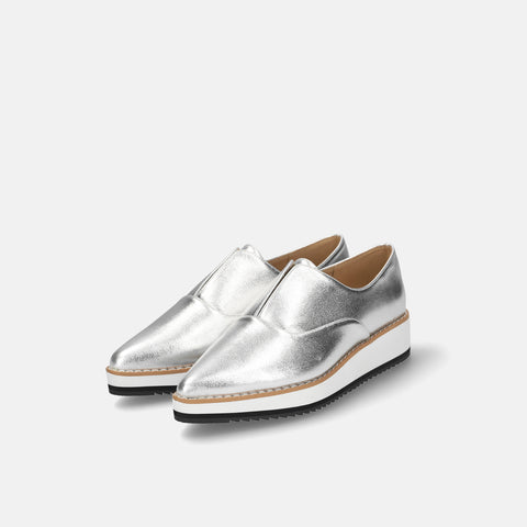 予約：2026SS：厚底ドレスシューズ（4774）シルバー