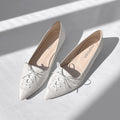 30%OFF：2025SS：レースアップデザイン フラットシューズ （m17047）ホワイトグレー/mamian（マミアン）