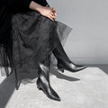 2025AW：エレガント ルーズ ブーツ（m45008）ブラック/mamian（マミアン）