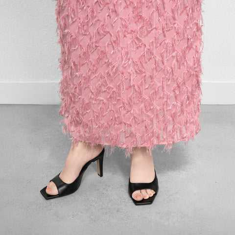 予約：2026SS：スクエアトゥ シンプル ミュール（m96104）ブラック/mamian（マミアン）