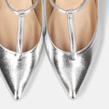 30%OFF：2025SS：Tストラップ パンプス 5cmヒール（m55201）シルバー/mamian（マミアン）