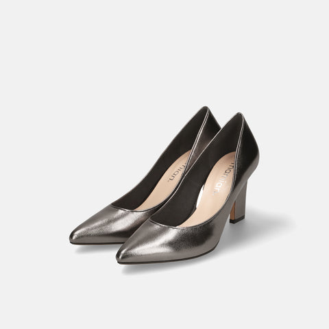2025AW：ポインテッドトゥ パンプス（m81001）スチール/mamian（マミアン）