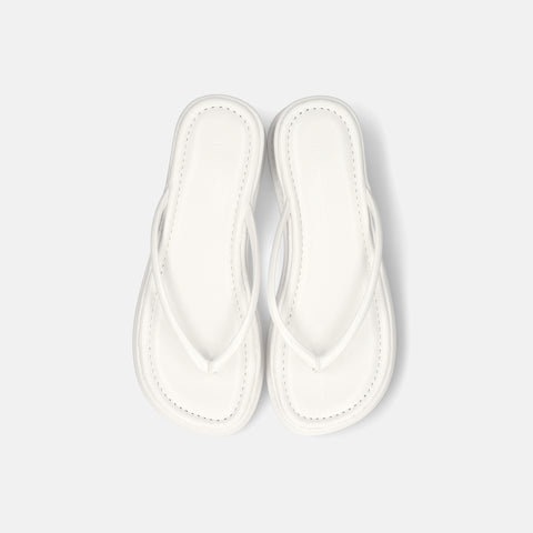 ラストワン40%OFF：厚底 トングサンダル（cs04）ホワイト/mamian セレクトアイテム（マミアン）