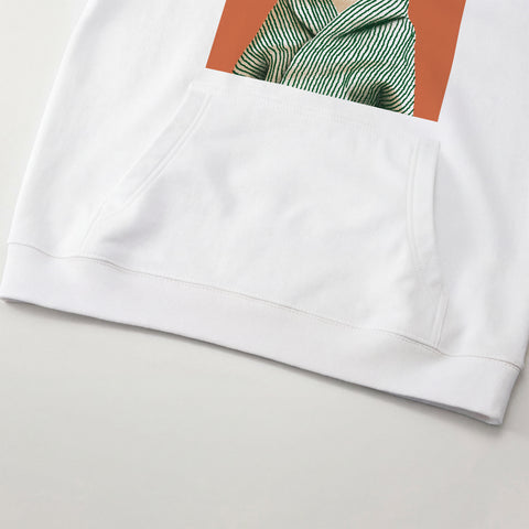 予約：urday【cat】アートワークスウェットプルパーカ（u-a-spk-0001-03）ホワイト