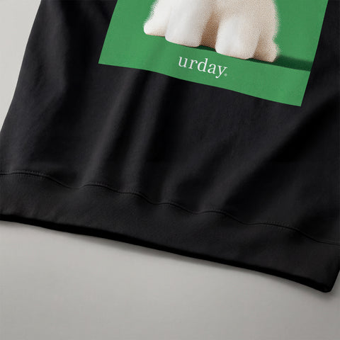 予約：urday【dog】アートワークスウェットシャツ（u-a-sw-0001-10）ブラック