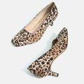 50%OFF：スクエアトゥ パンプス（5300）Sレオパード/mamian（マミアン）